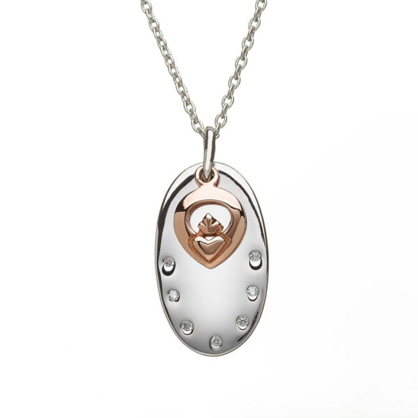 sterling silver claddagh necklace